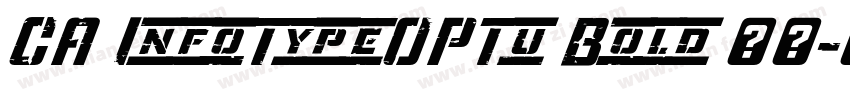 CA InfoTypeOPTu Bold 常规字体转换